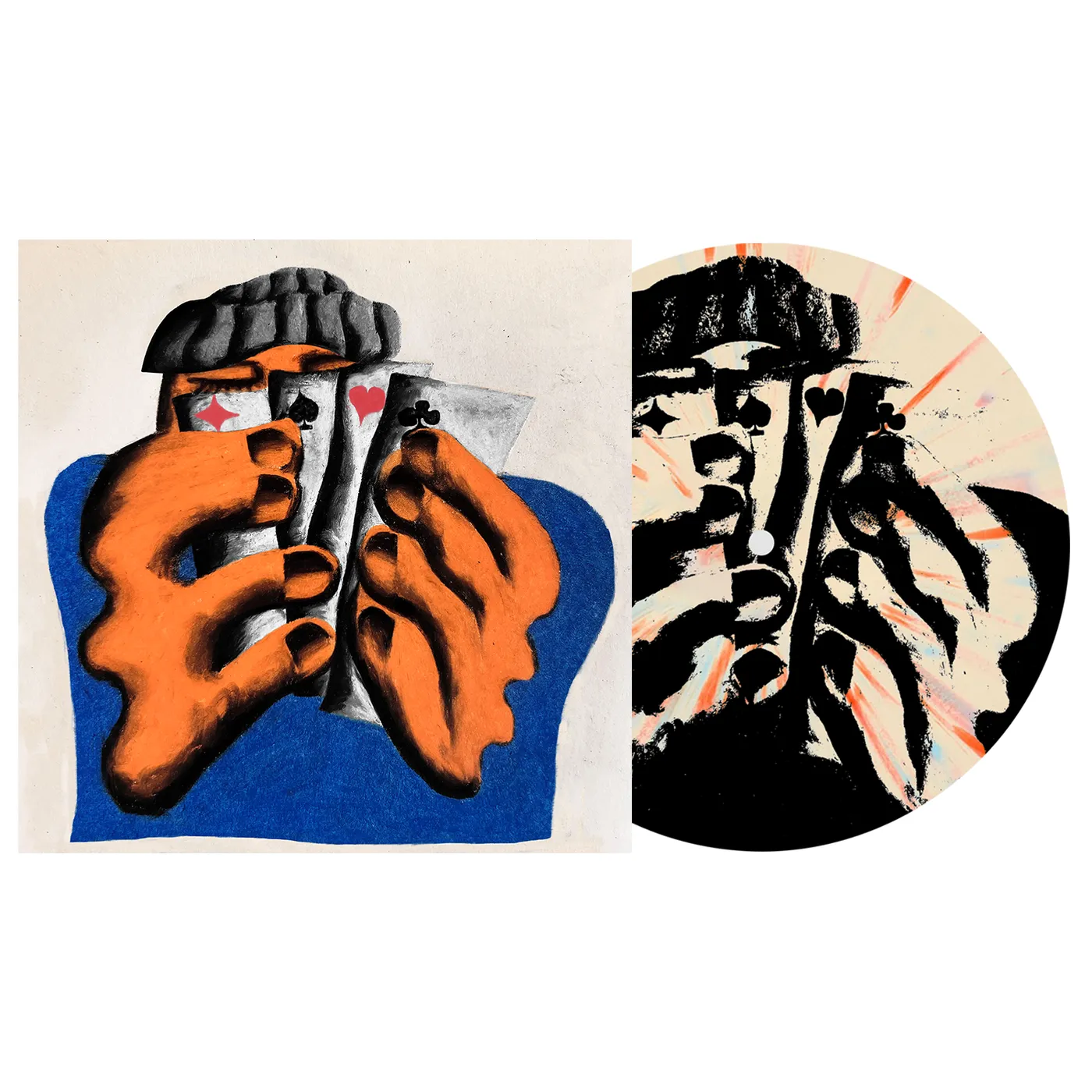 The Story So Far Big Blind 7" Vinyl (Bone w/ heavy Blue and Orange Splatter)