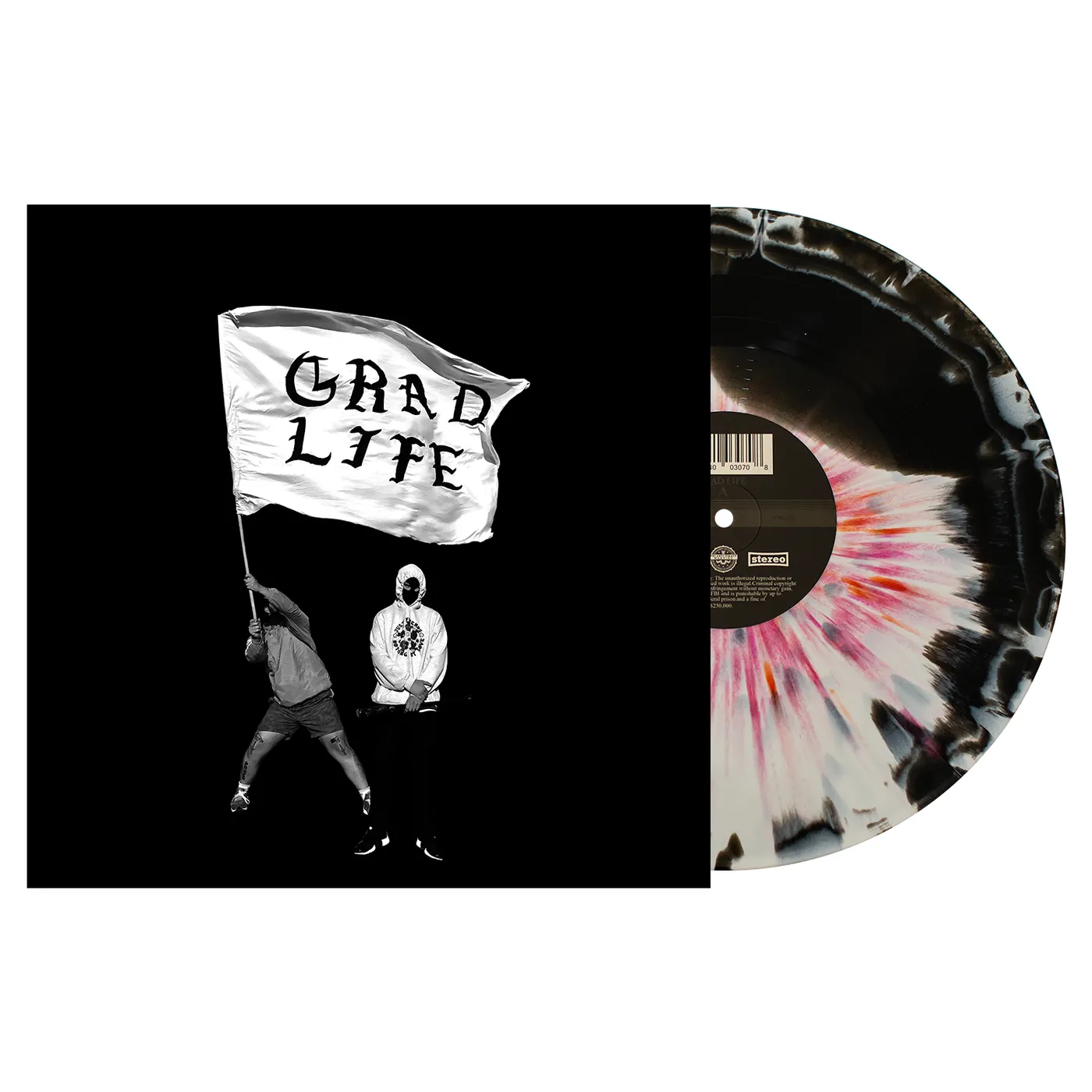 Graduating Life Grad Life 12"Vinyl (White & Black w/ heavy Red(Ish) Splatter)