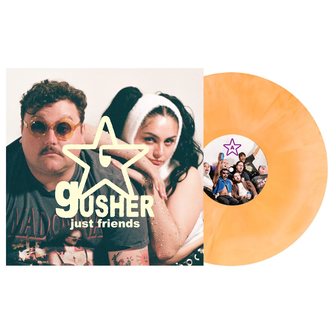 Just Friends Gusher 12" Vinyl (Orange, Bone & White Galaxy)