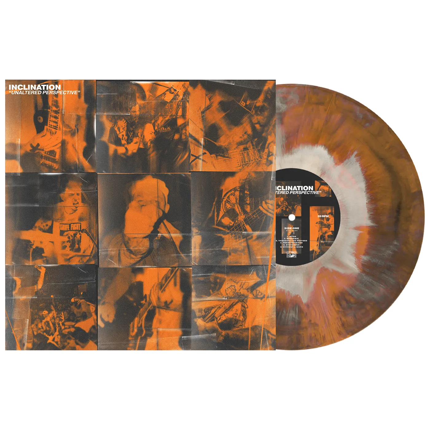 Inclination Unaltered Perspective LP (Halloween Orange, Black & White Galaxy Vinyl)