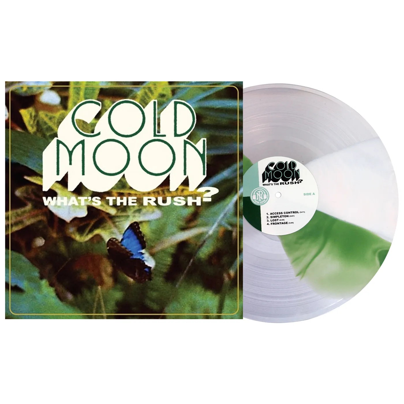 Cold Moon What's The Rush LP (Clear w/ Bone and Olive Twist Vinyl)