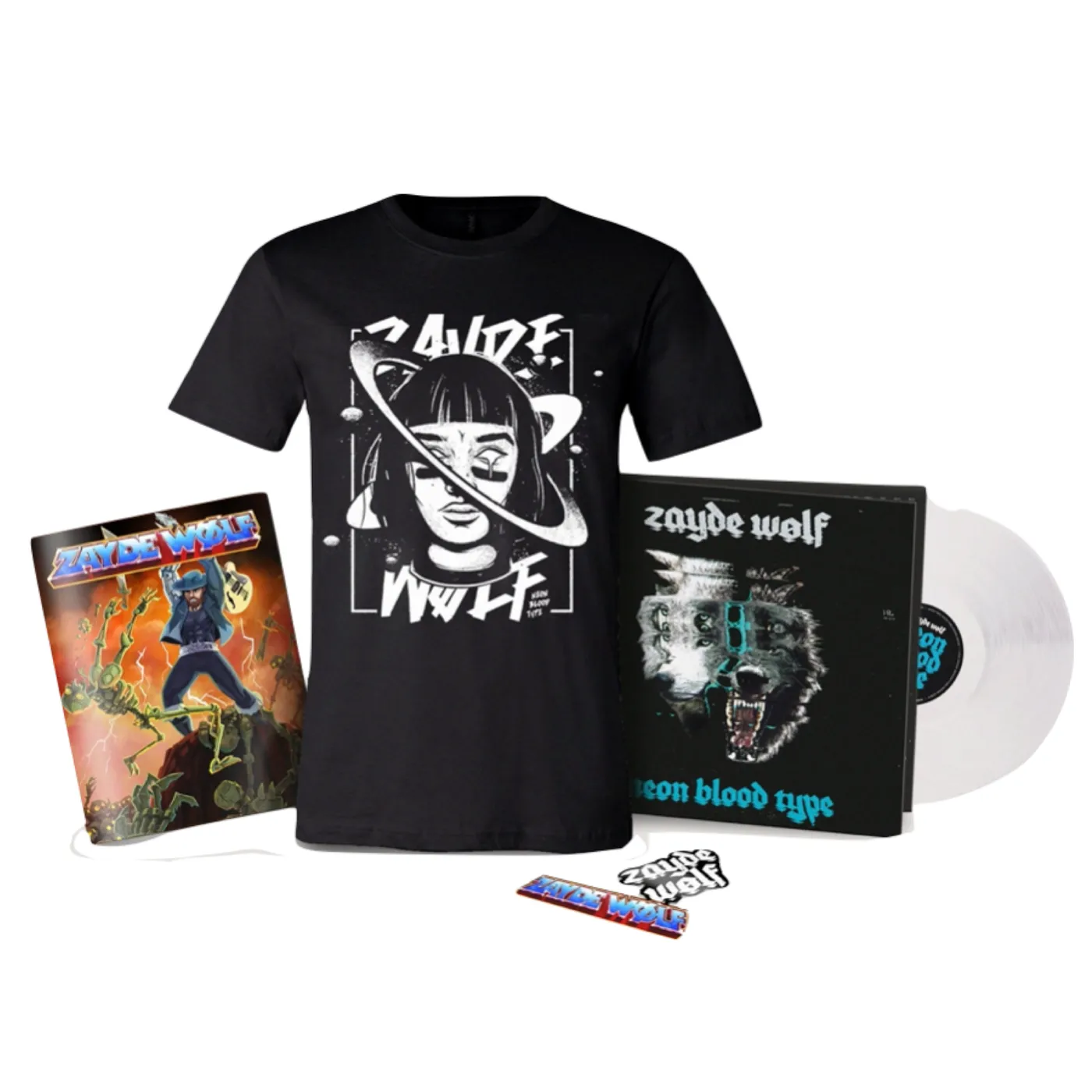 Zayde Wølf BUNDLE 1: Neon Blood Type Vinyl + Alien Girl Tee