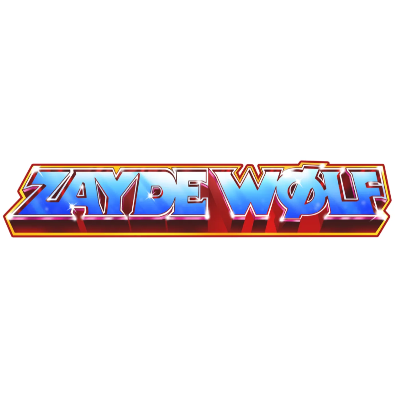 Zayde Wølf Metallic Logo Sticker