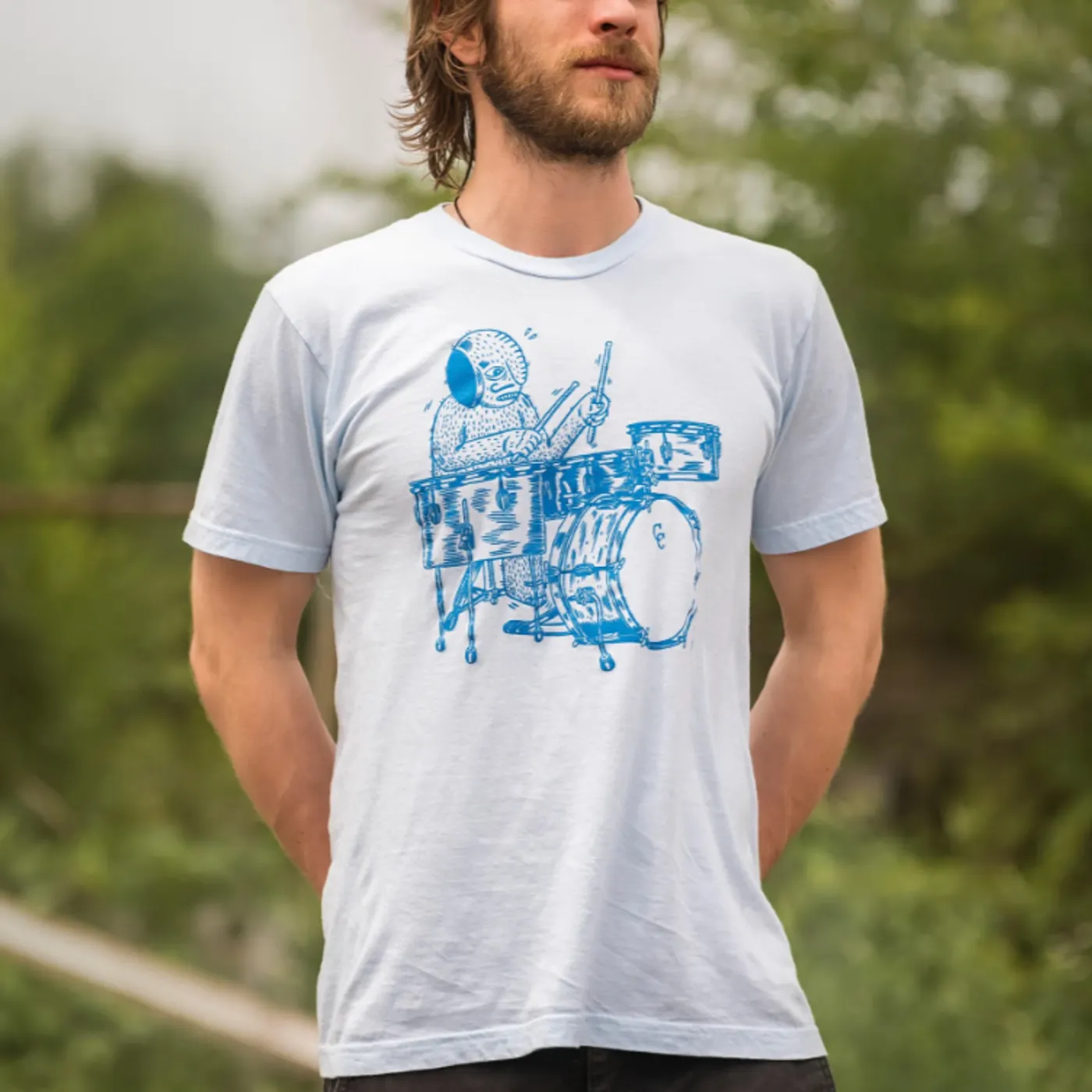 C&C Drum Co. | John Herndon T-Shirt - Blue