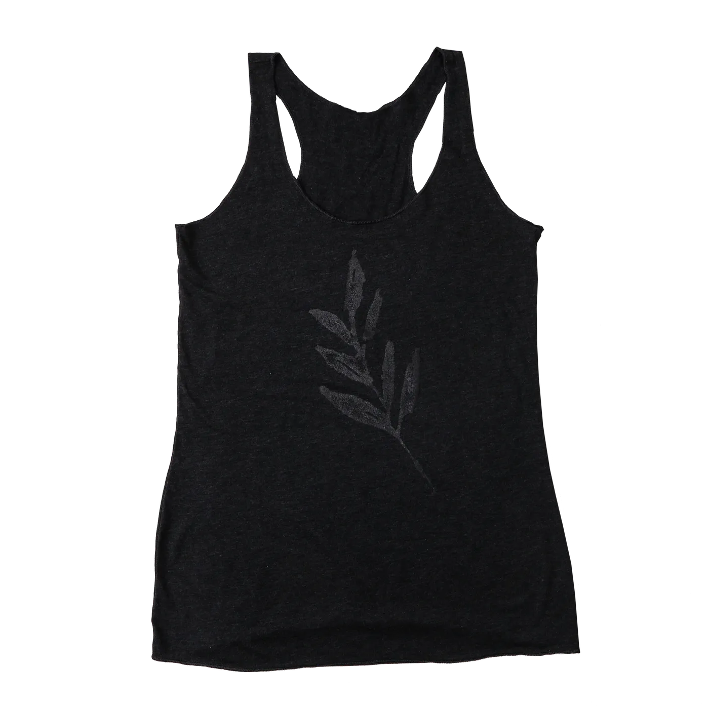 The Album Leaf | Heather Black Women's Leaf Tank