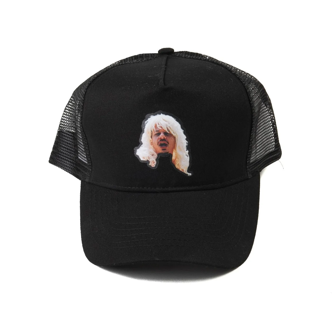 Eric Andre | Blonde Eric Trucker Hat - Black