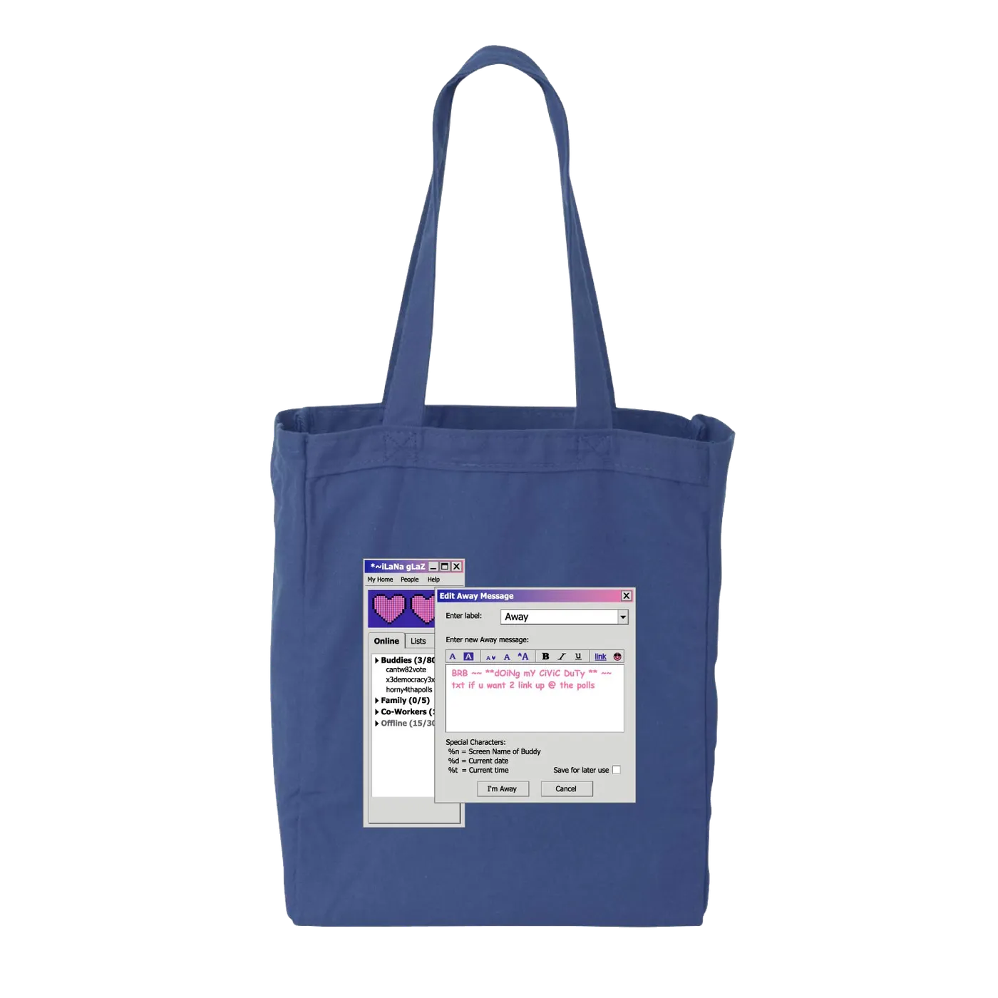 Ilana Glazer | Horny 4 Tha Polls Away Message Tote Bag