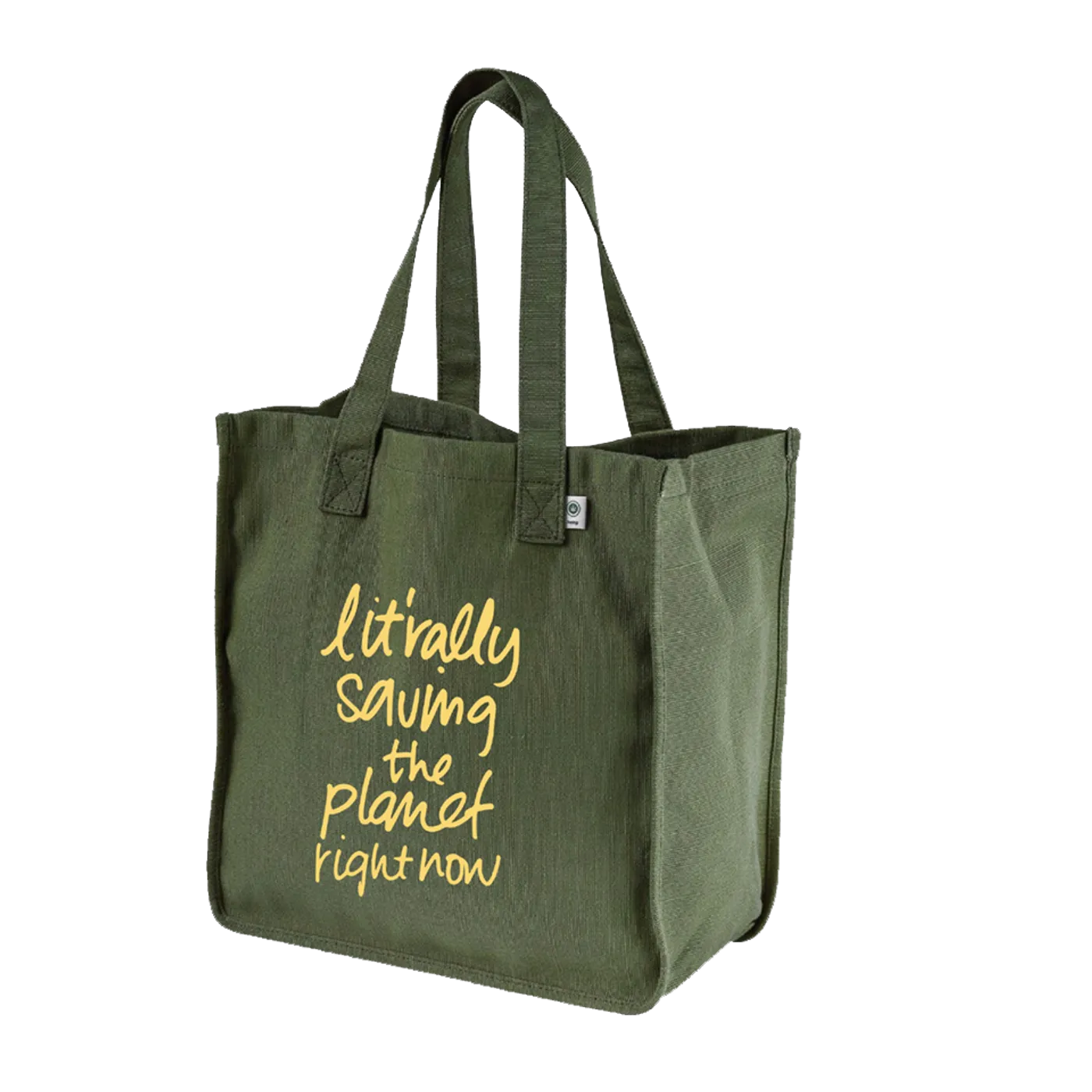 Ilana Glazer | Lit'rally Saving the Planet Right Now Organic Hemp Tote - Olive