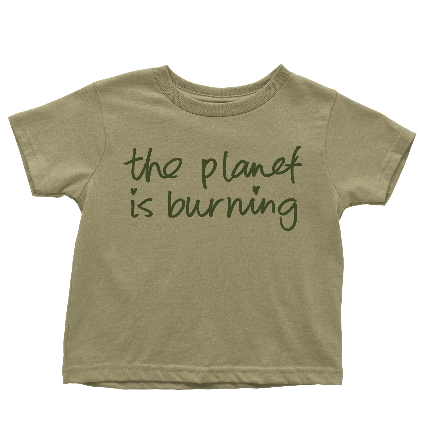 Ilana Glazer | Women's The Planet Is Burning For Real Cropped T-Shirt - Olive