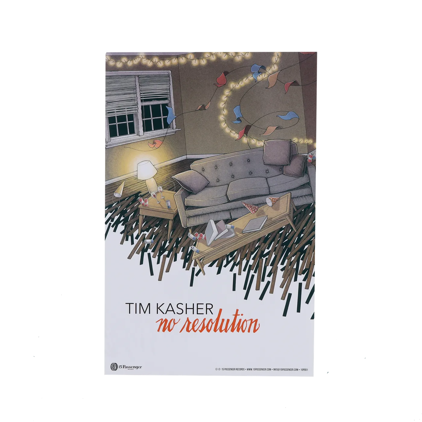 15P | Tim Kasher - No Resolution Poster
