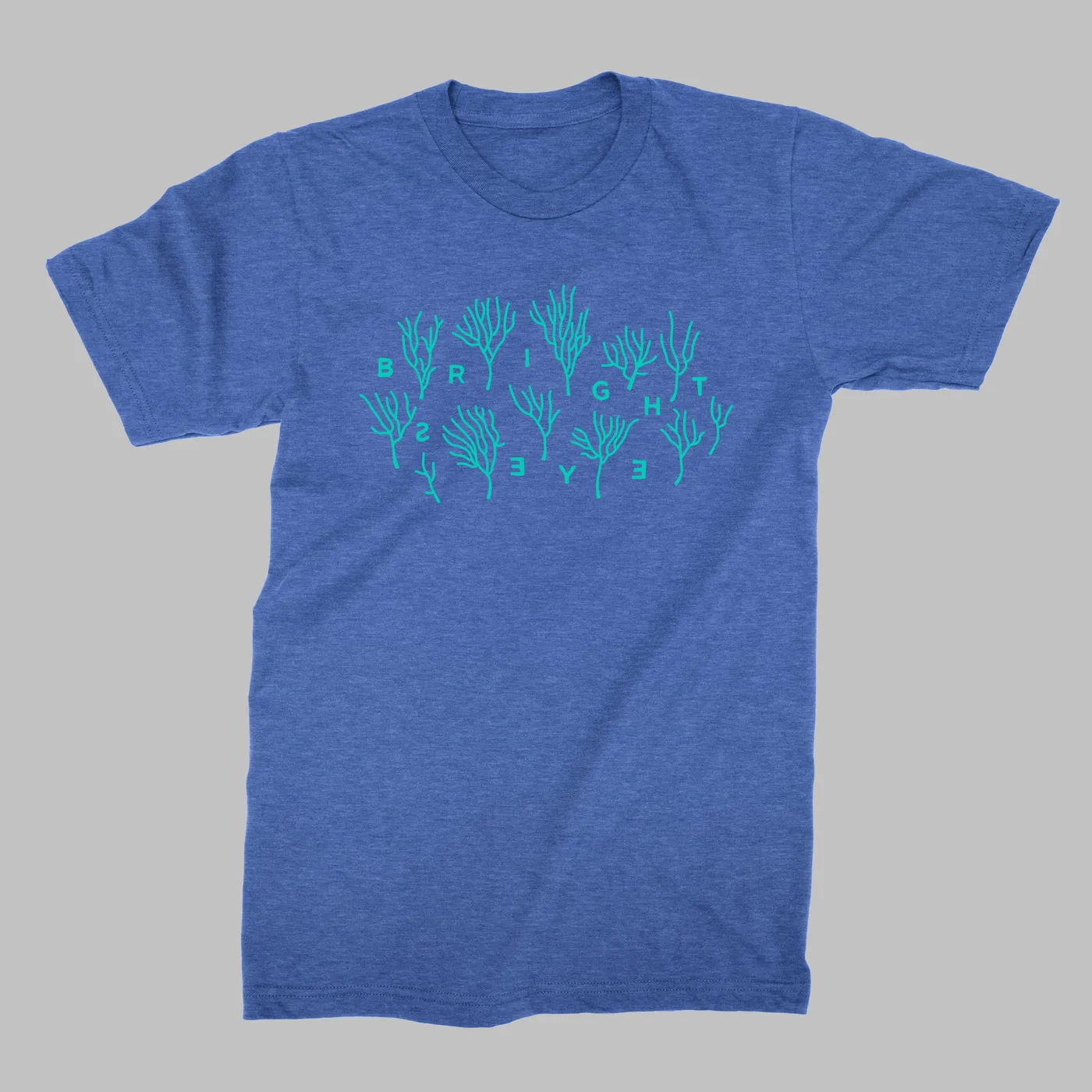 Bright Eyes | Coral T-Shirt - Blue