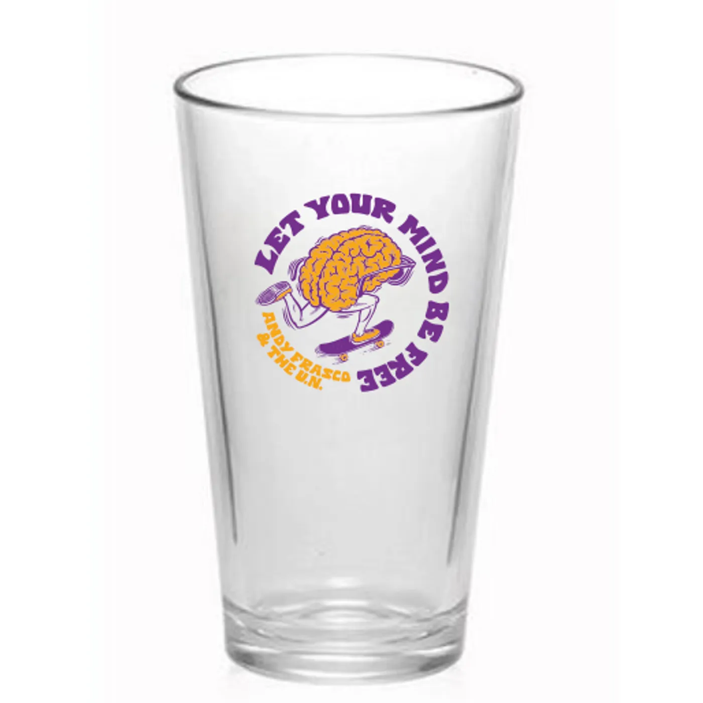 Andy Frasco | Mind Be Free Pint Glass