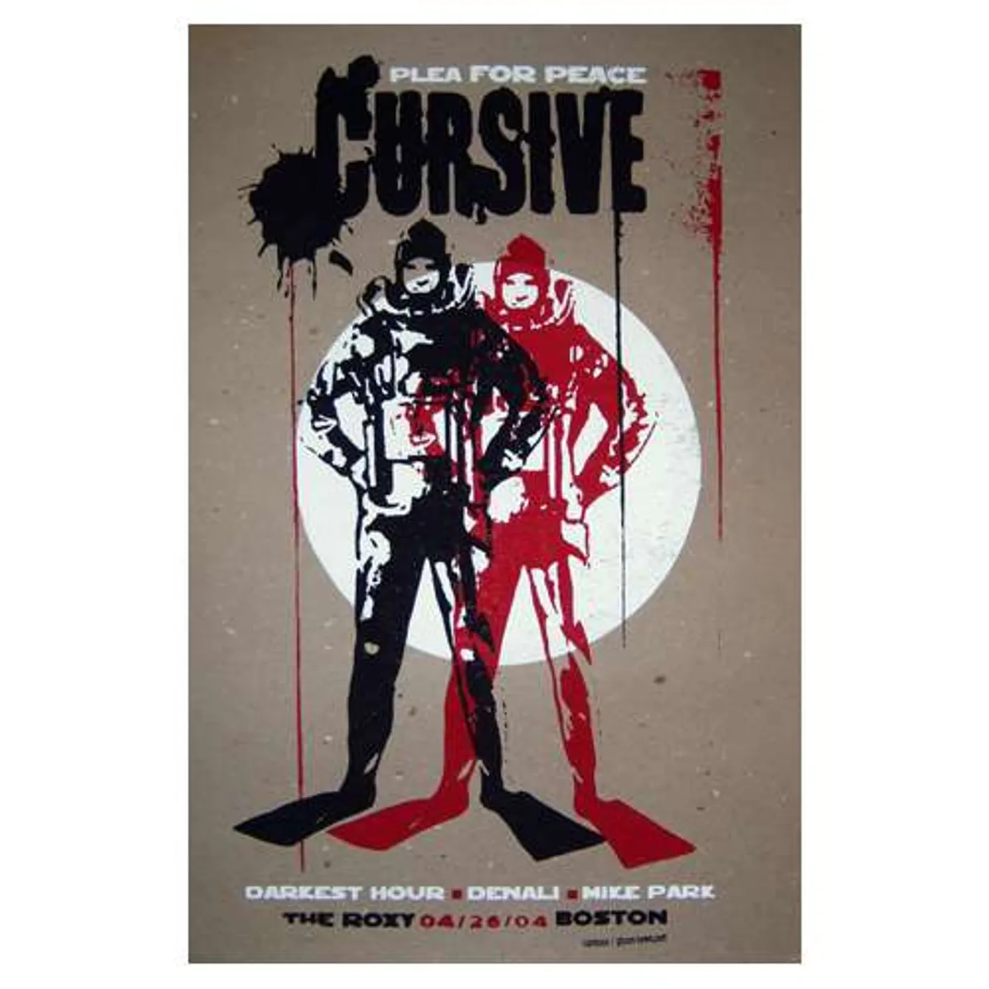 Cursive | Deadstock Plea for Peace 4/26/04 Poster