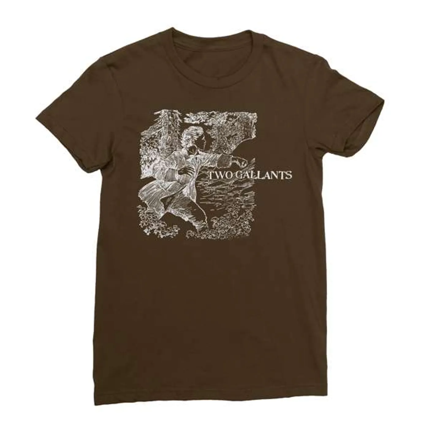 Two Gallants | Women's Forest & Throes T-Shirt - Brown