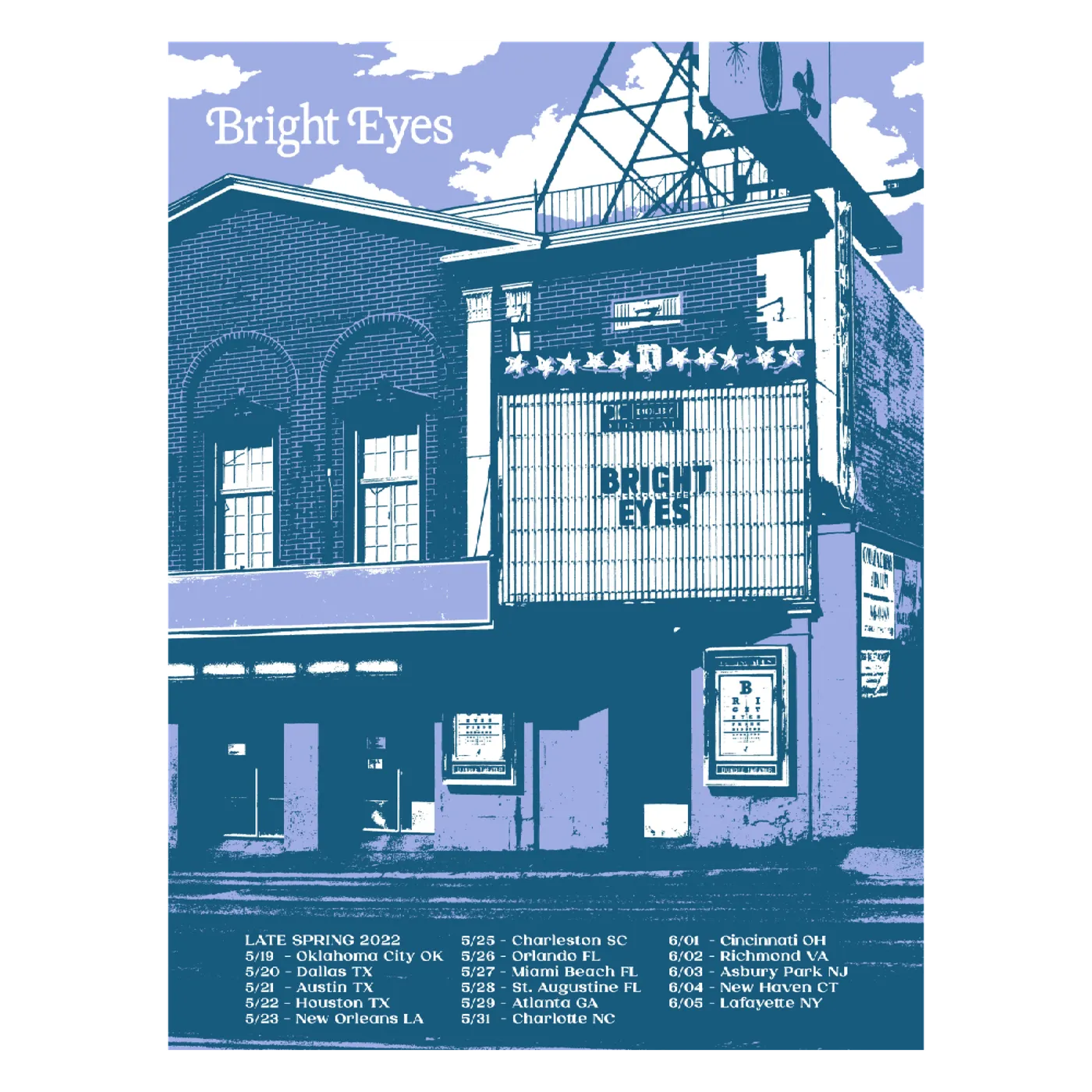 Bright Eyes | Late Spring 2022 Tour Poster