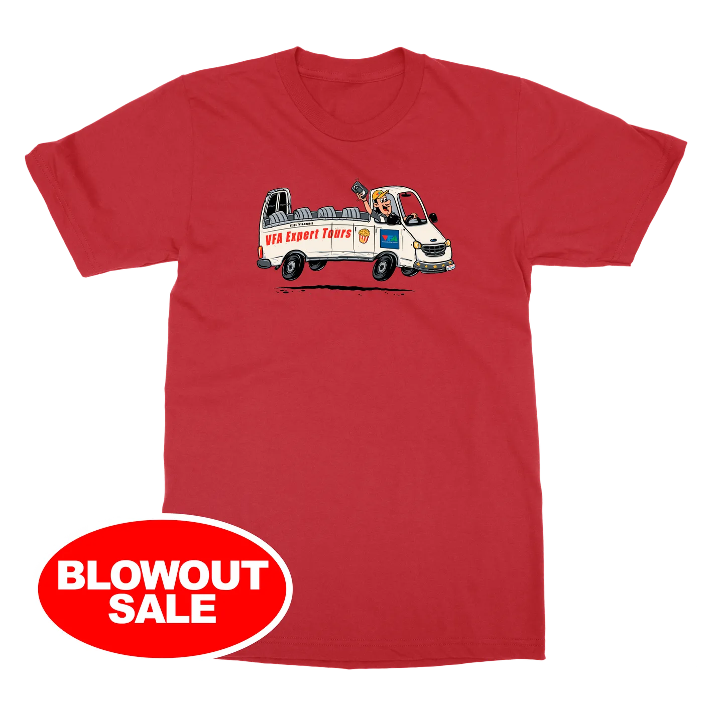 On Cinema | VFA Expert Van Tours T-Shirt - Red