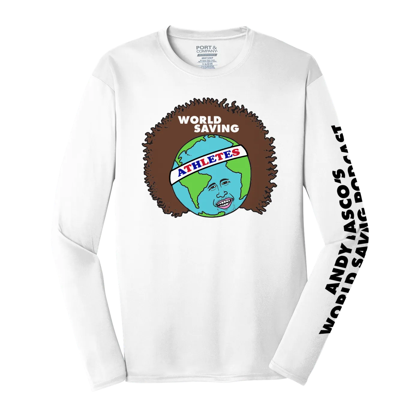 Andy Frasco | World Saving Athletics Long Sleeve - White