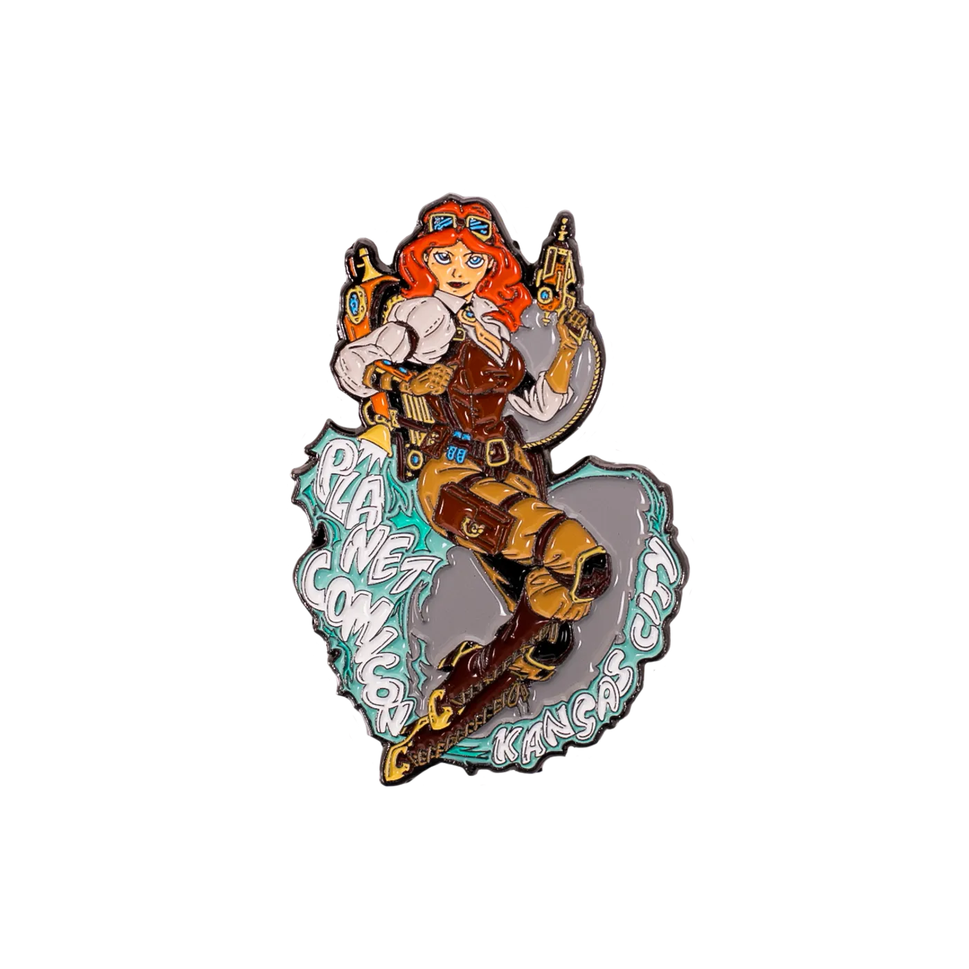 Planet Comicon | Steampunk Girl Enamel Pin