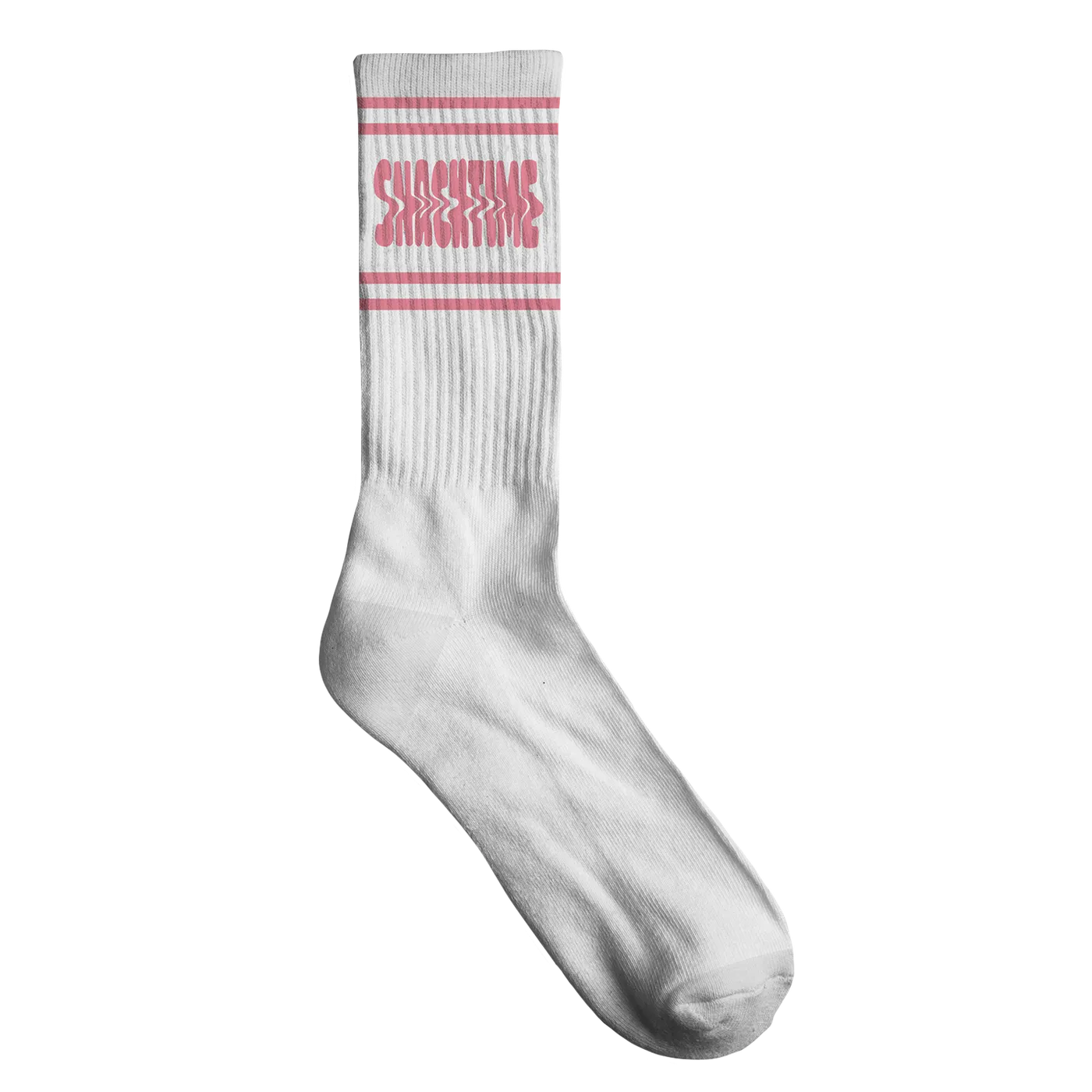 Snacktime | Socks - White & Pink