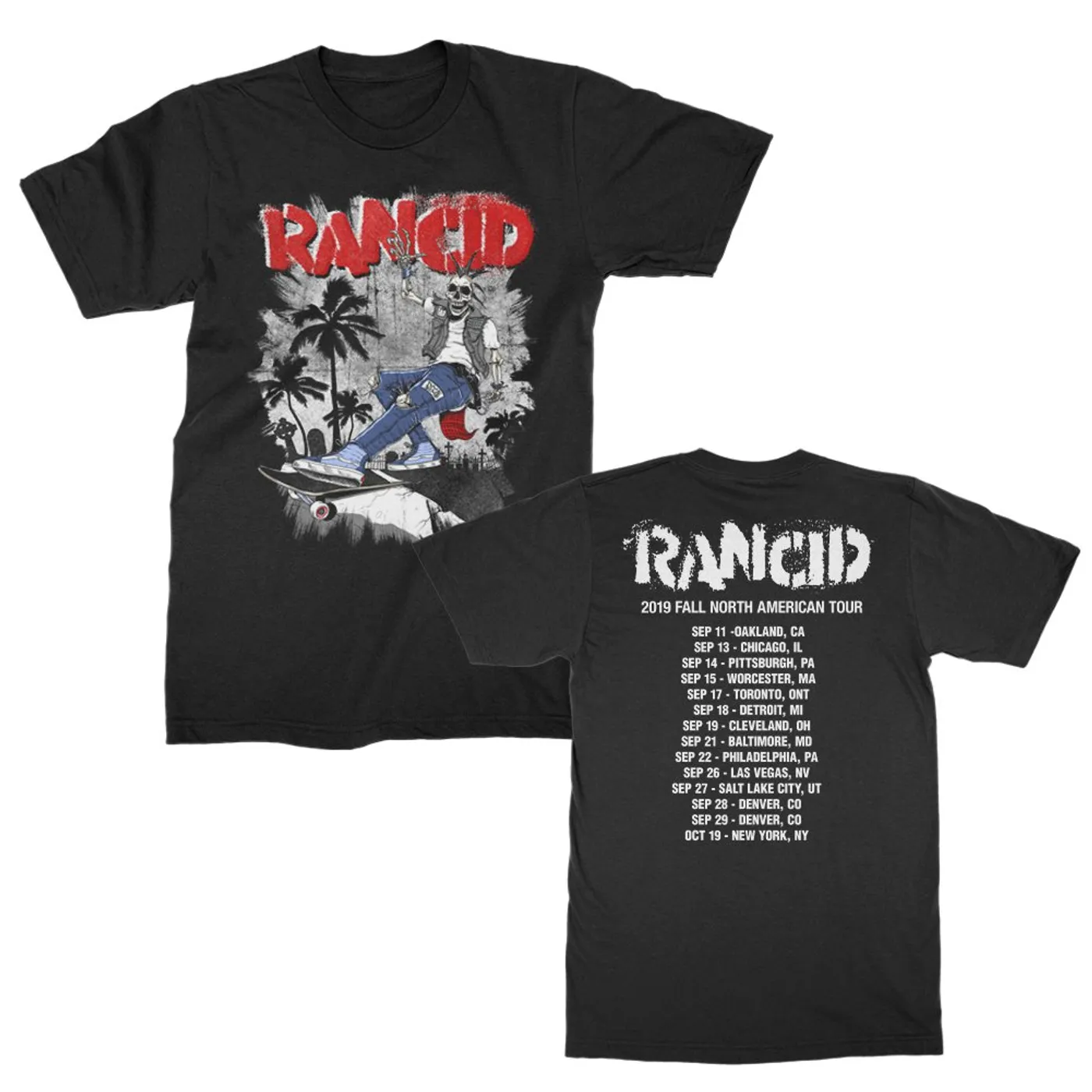 Rancid Skater Tim Tour Tee (Black)