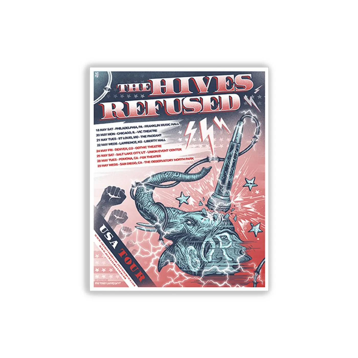 Refused USA Tour Poster