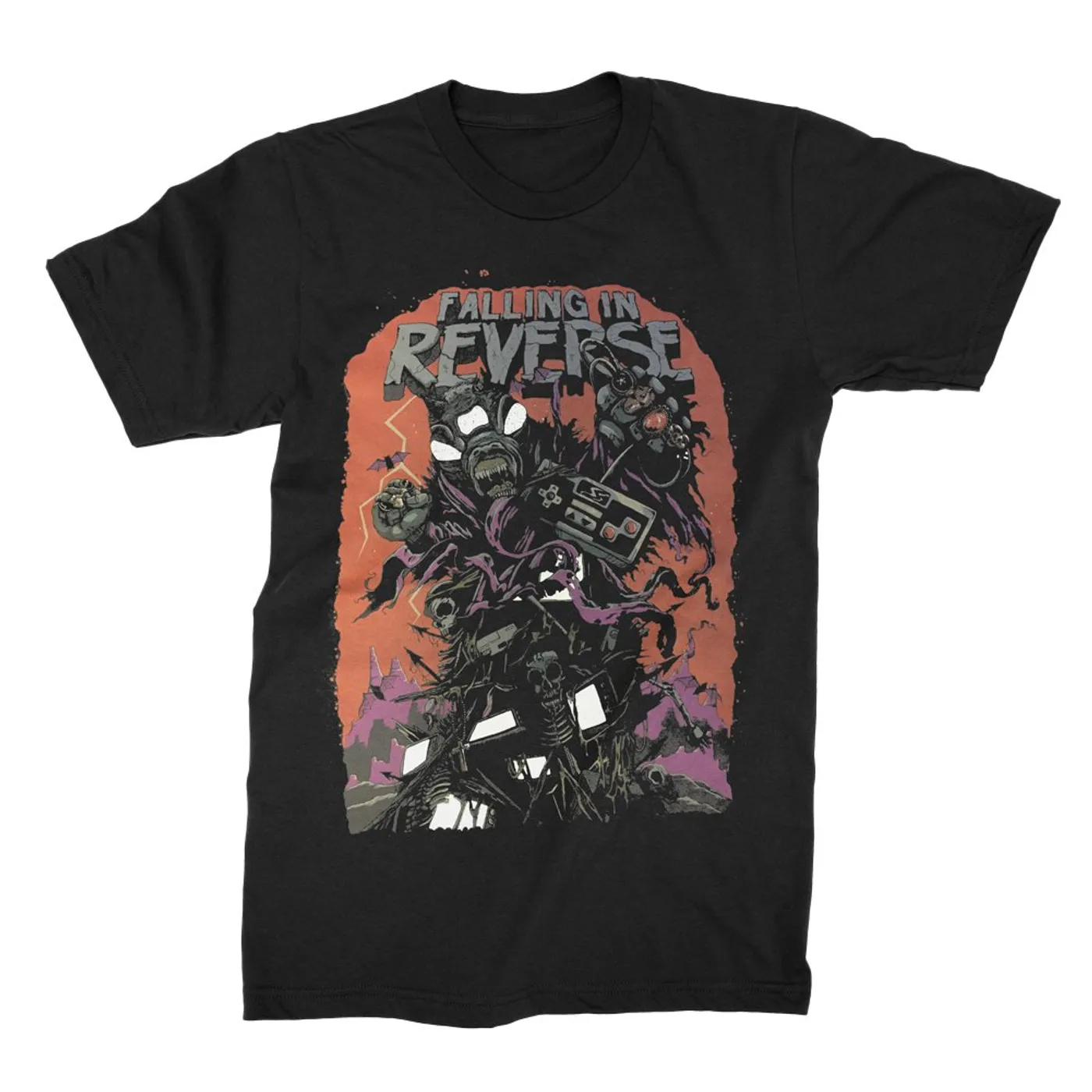 Falling In Reverse Gaming Monster Tee (Black)