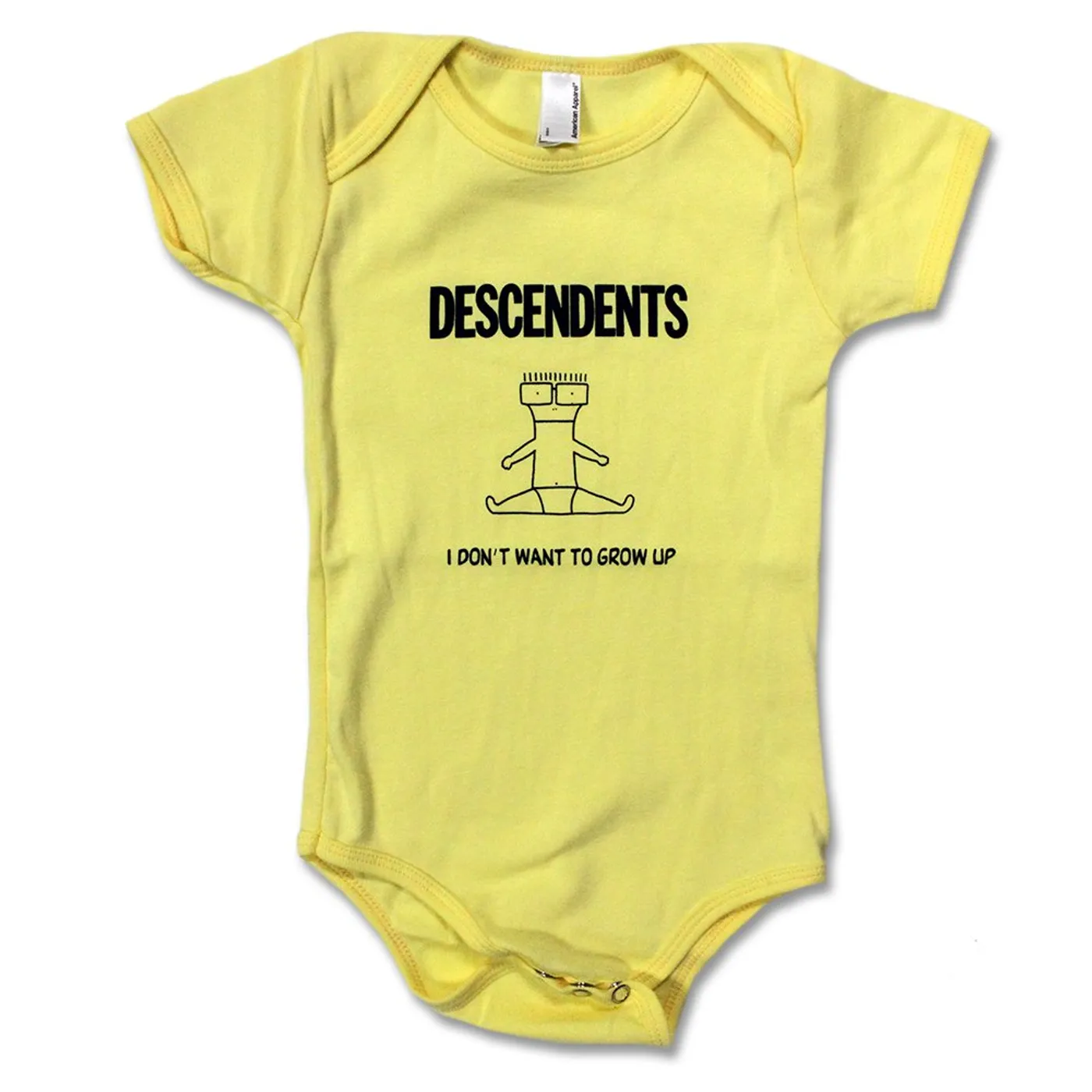 Descendents I Don't Want To Grow Up Onesie (Yellow)