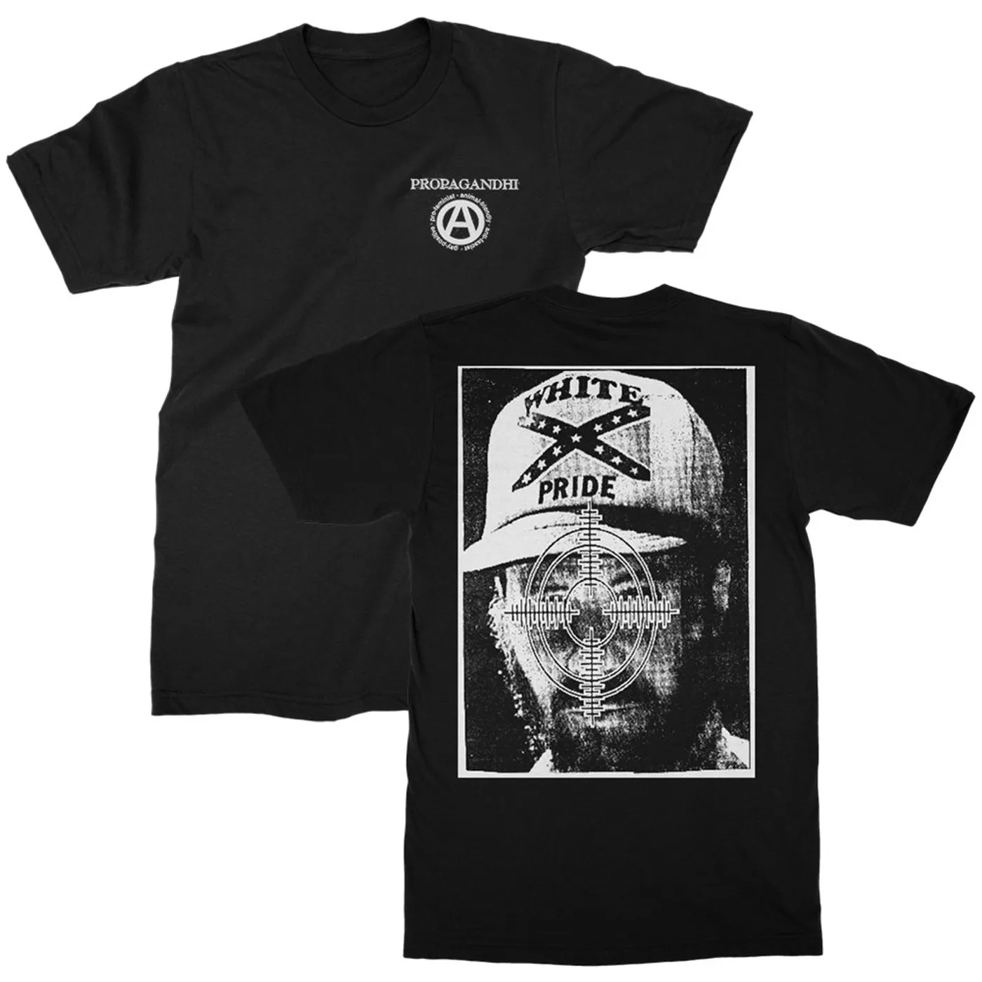 Propagandhi Gun Sight Tee (Black)