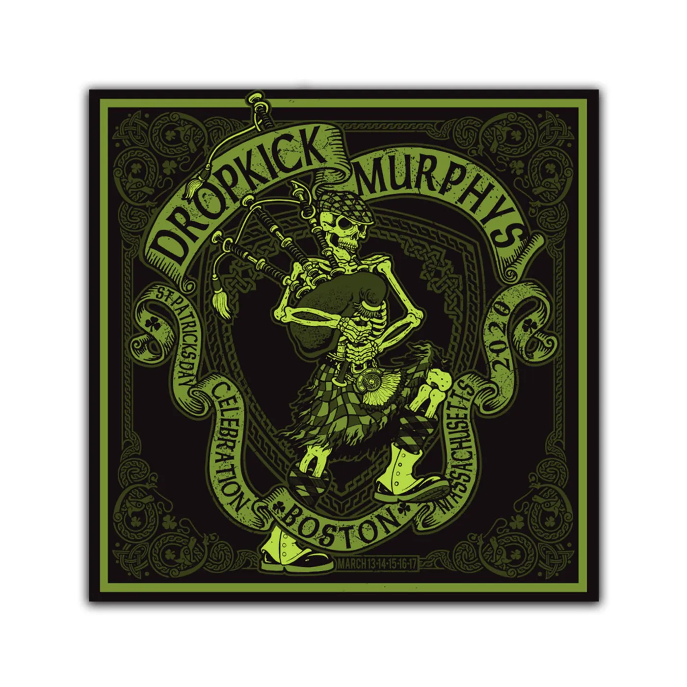 Dropkick Murphys St. Pat's 2020 Event Poster