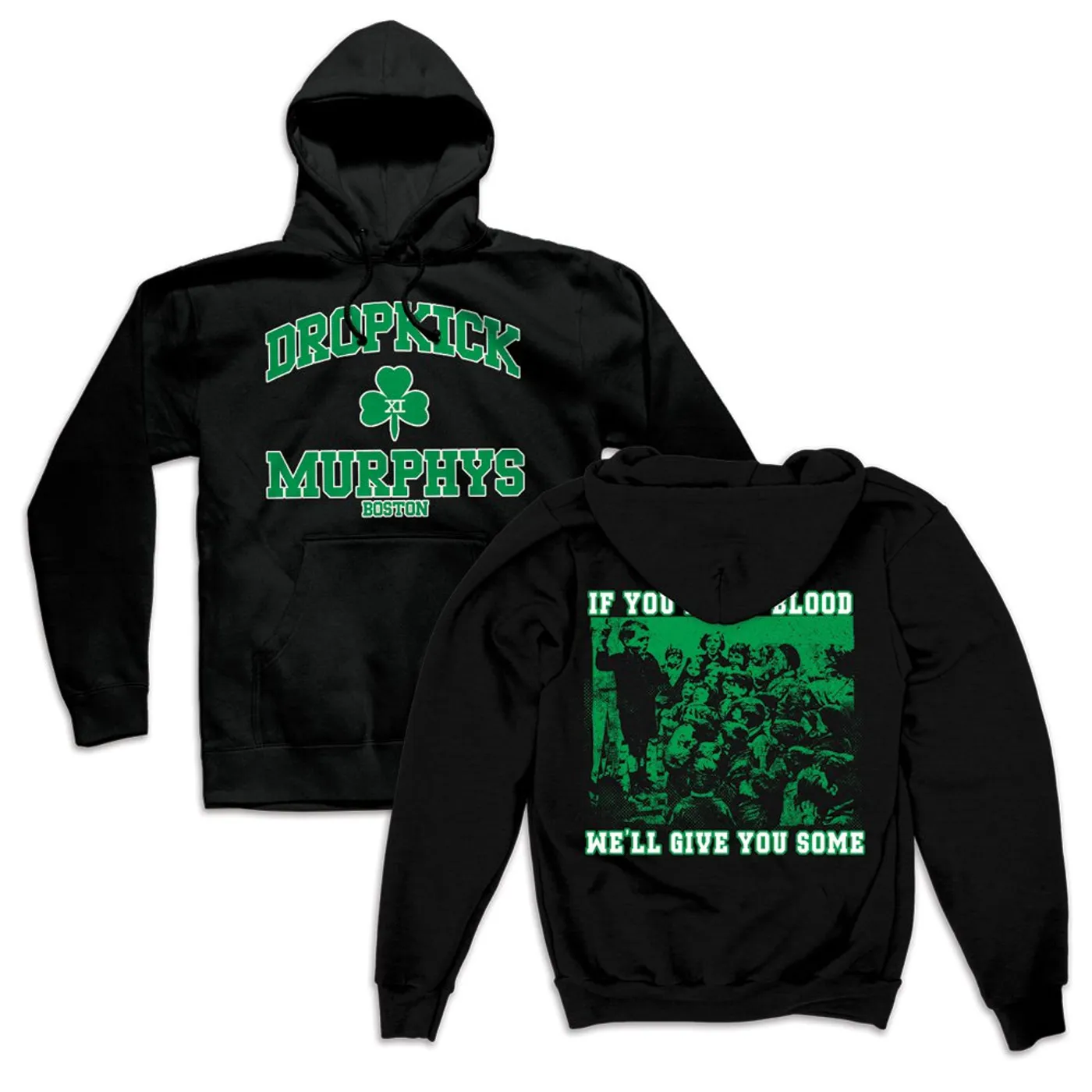 Dropkick Murphys Short Stories Youth Crew Pullover Hoodie (Black)