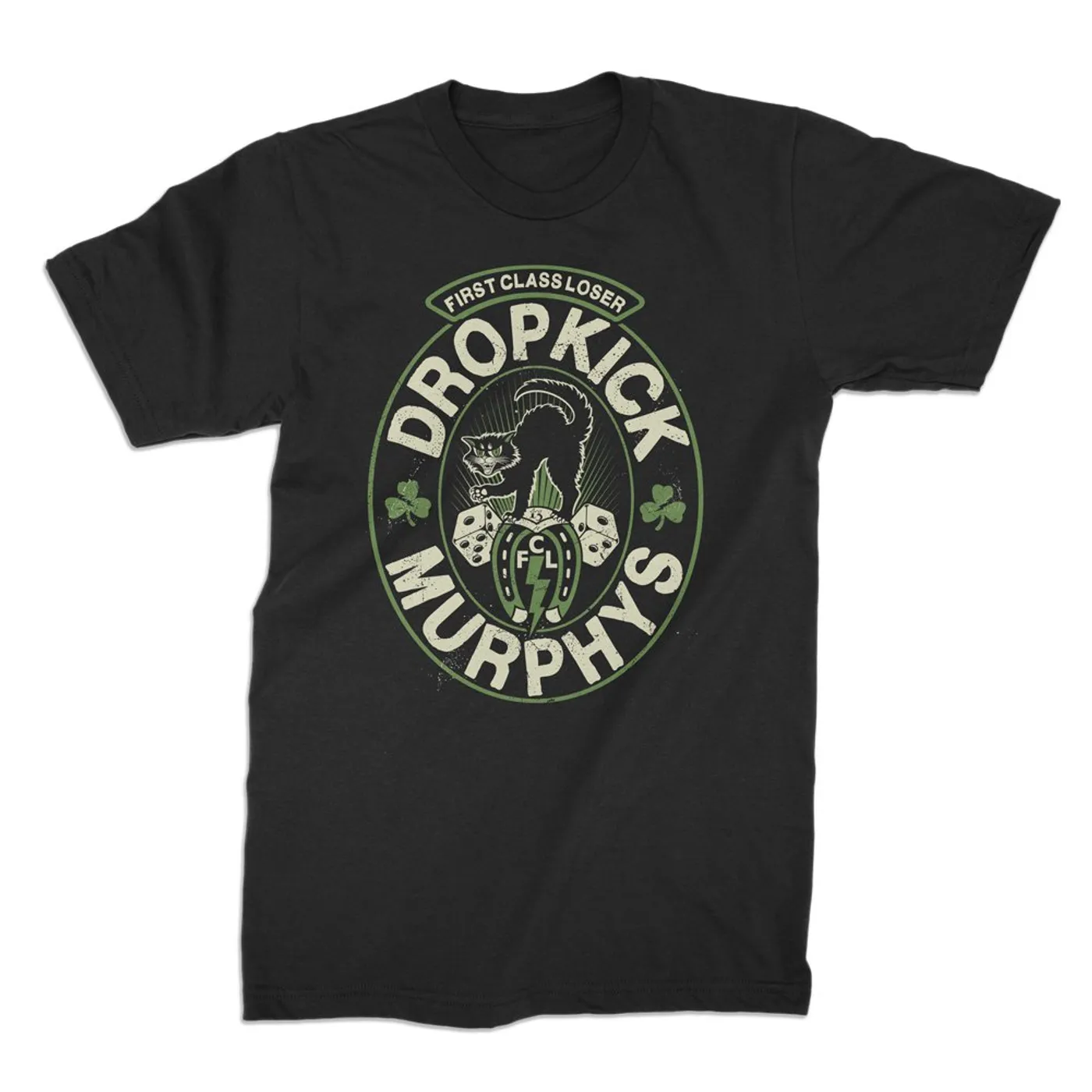 Dropkick Murphys First Class Loser Badge Tee (Black)