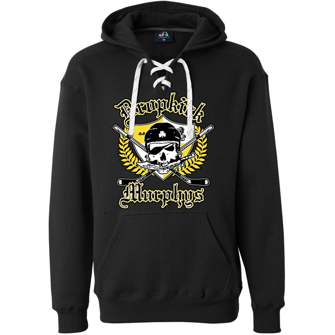 Dropkick Murphys Jolly Roger Hockey Hoodie (Black)