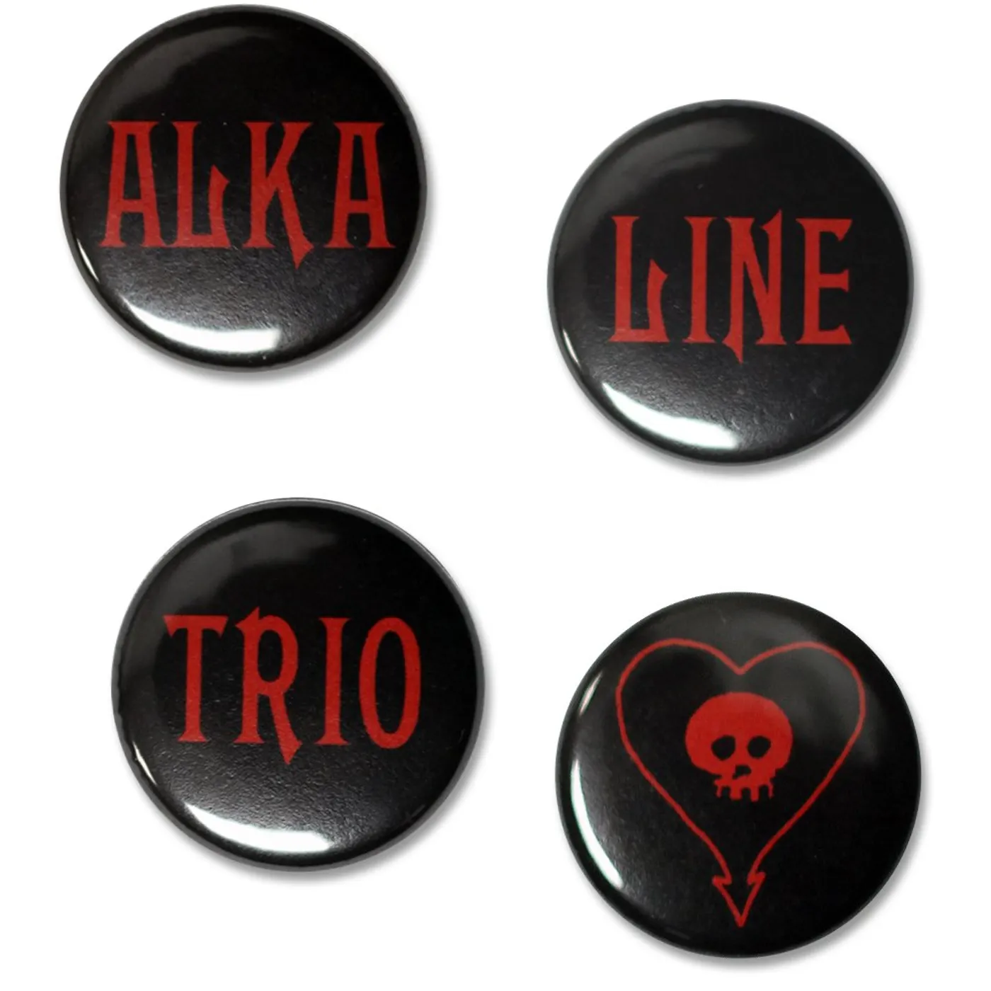Alkaline Trio Past Lives Logo Button Set
