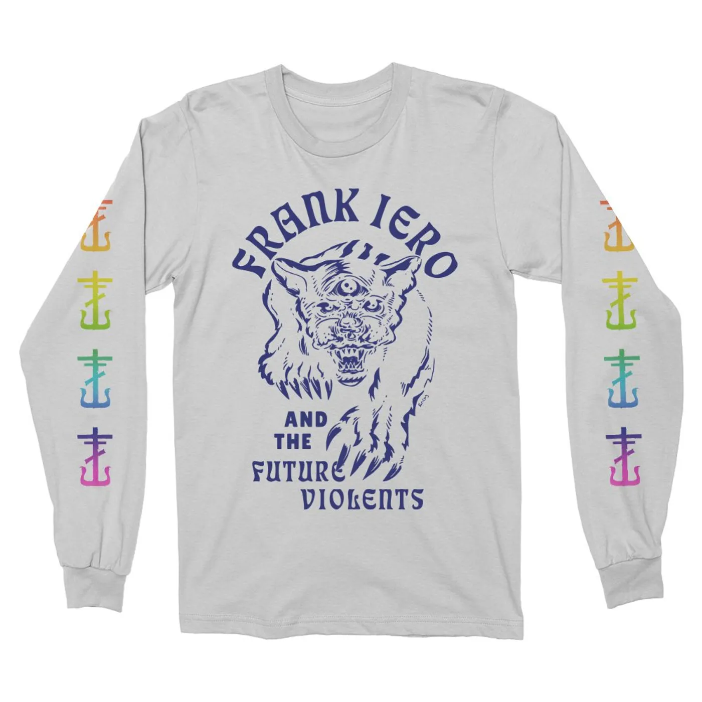 Frank Iero Panther Long Sleeve (White)