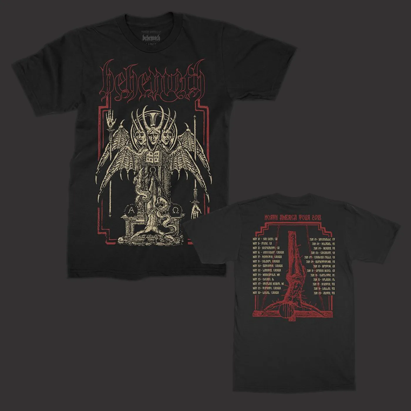 Behemoth Spring 2018 North American Tour T-Shirt (Black)