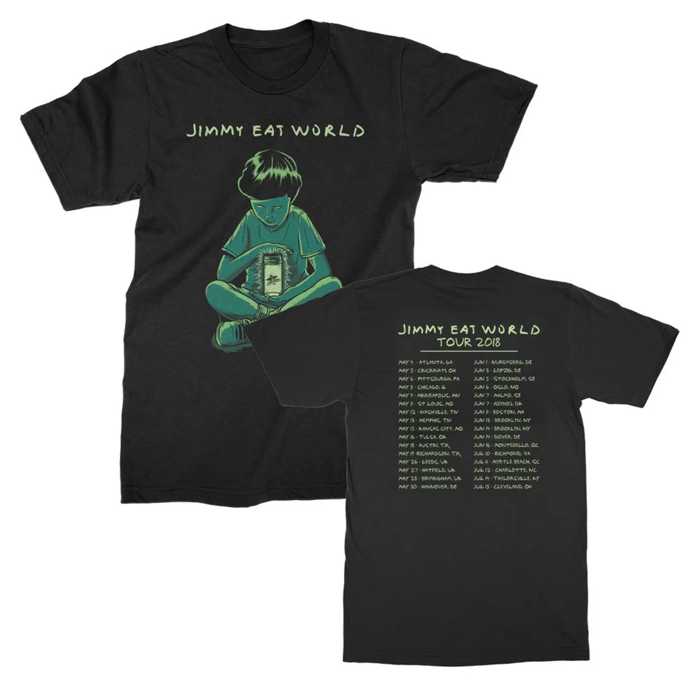 Jimmy Eat World Firefly 2018 Tour Tee (Black)