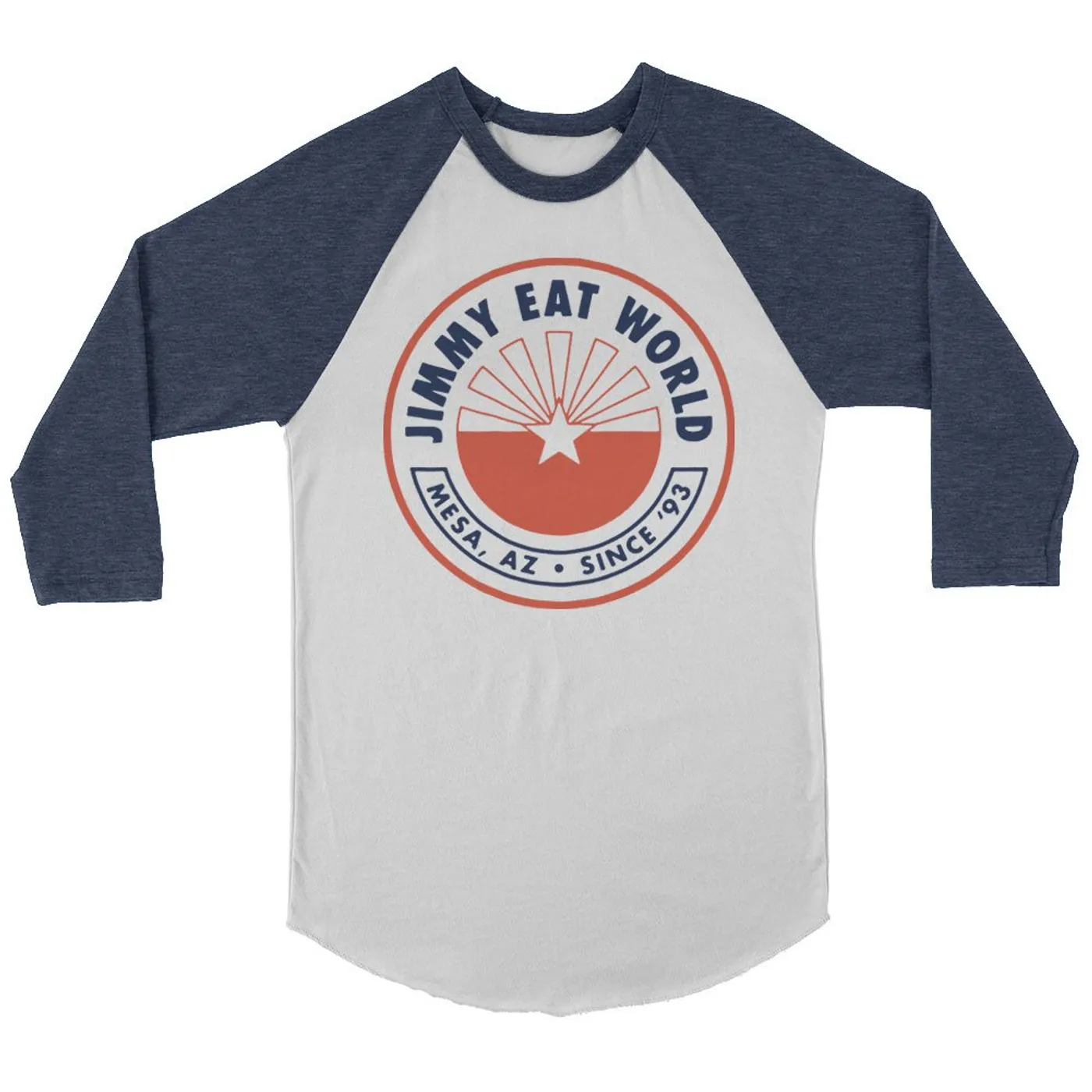 Jimmy Eat World Rising Star Raglan (White/Blue)