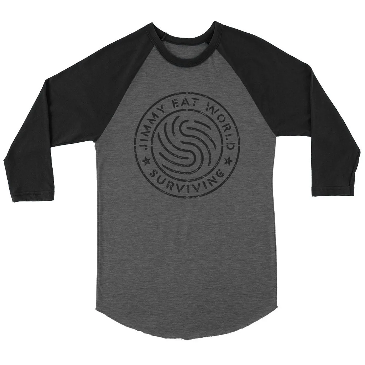 Jimmy Eat World Surviving Emblem Raglan (Black/Grey)