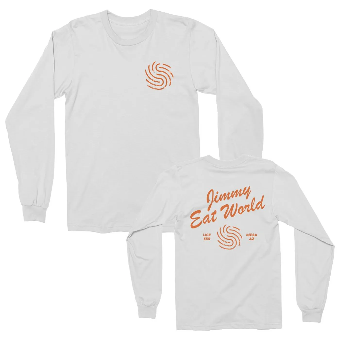 Jimmy Eat World Painter Long Sleeve Tee (White)