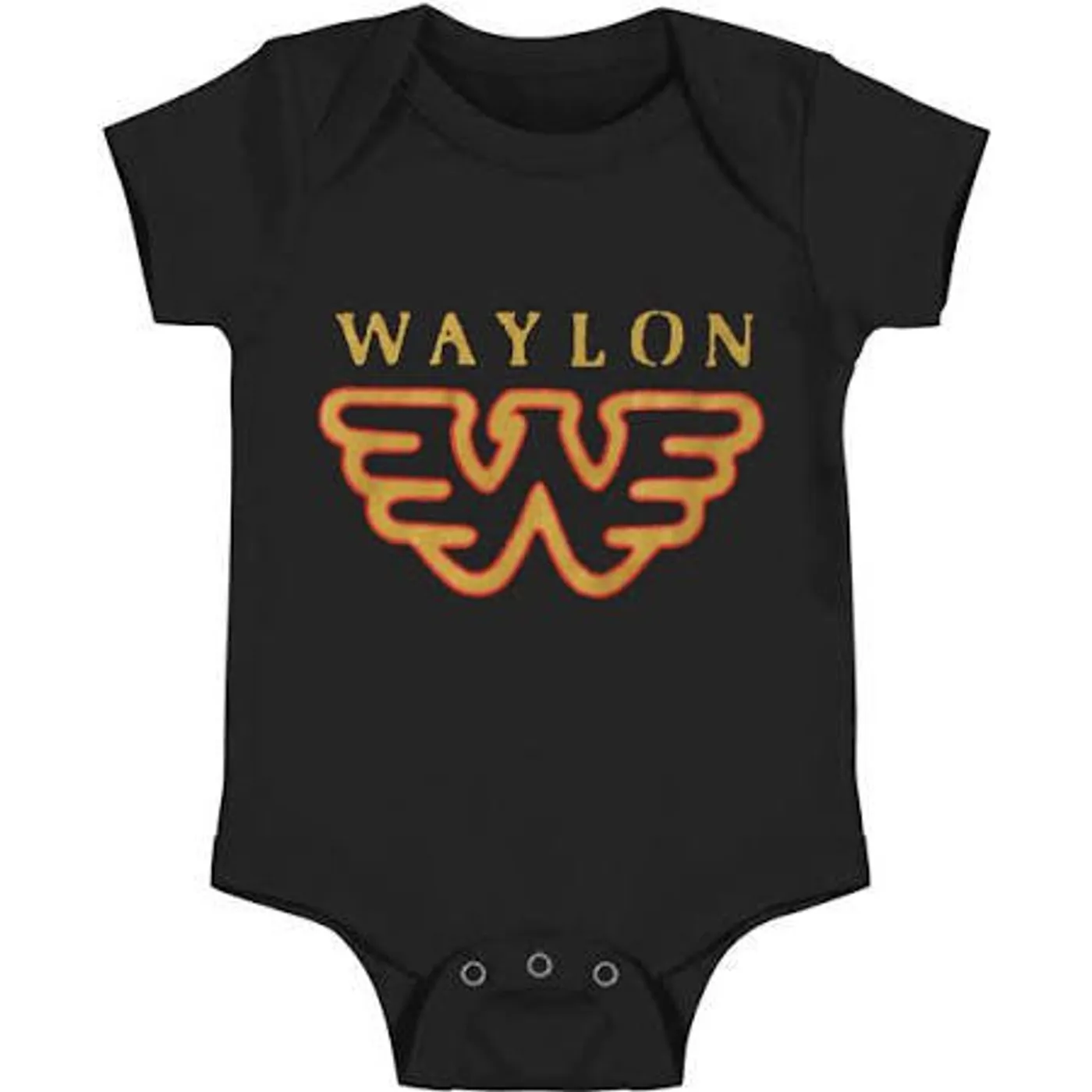 Waylon Jennings Flying W Onesie (Black)