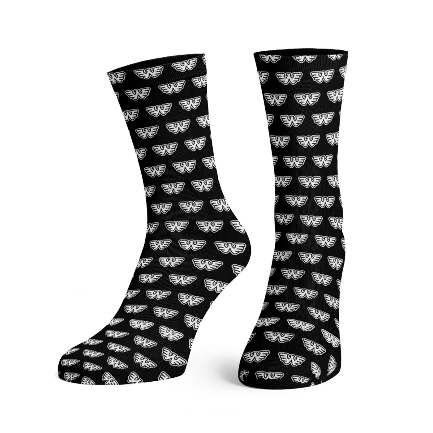 Waylon Jennings Flying W Dress Socks (Black)