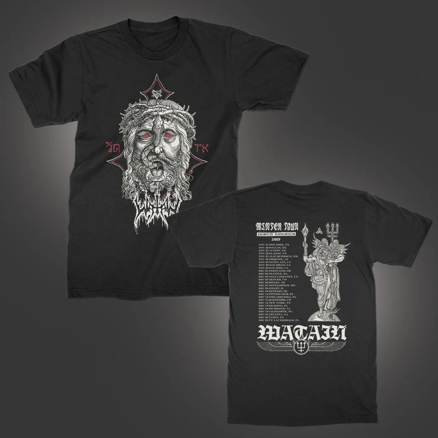 Watain 2019 Winter Tour T-Shirt (Black)