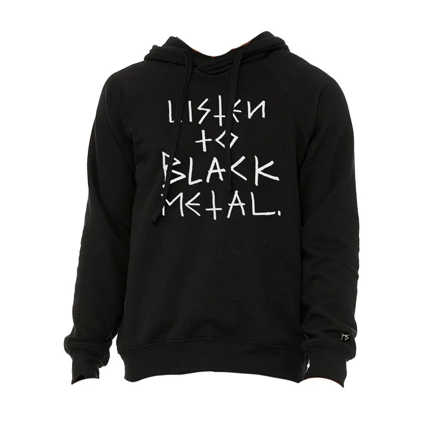Matt Skiba Black Metal Distressed Pullover Hoodie (Black)