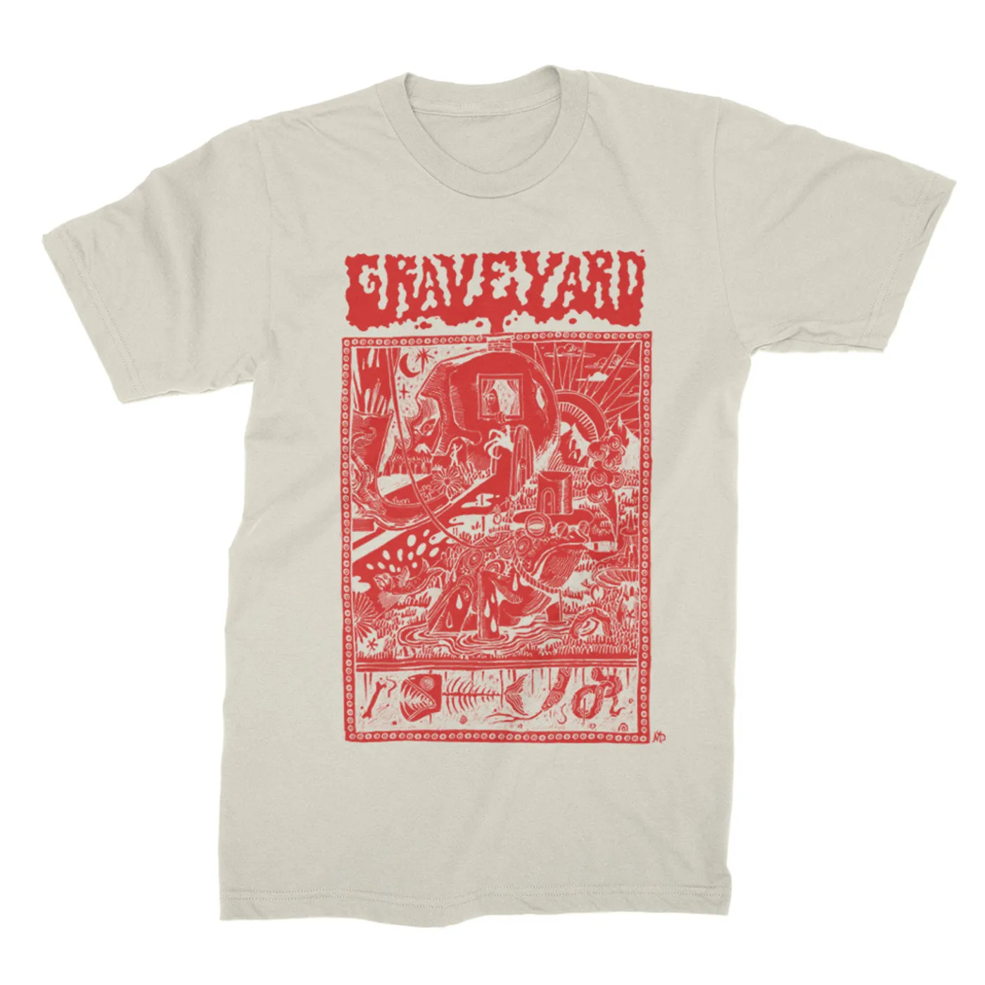 Graveyard Frogyard Tee (Natural)