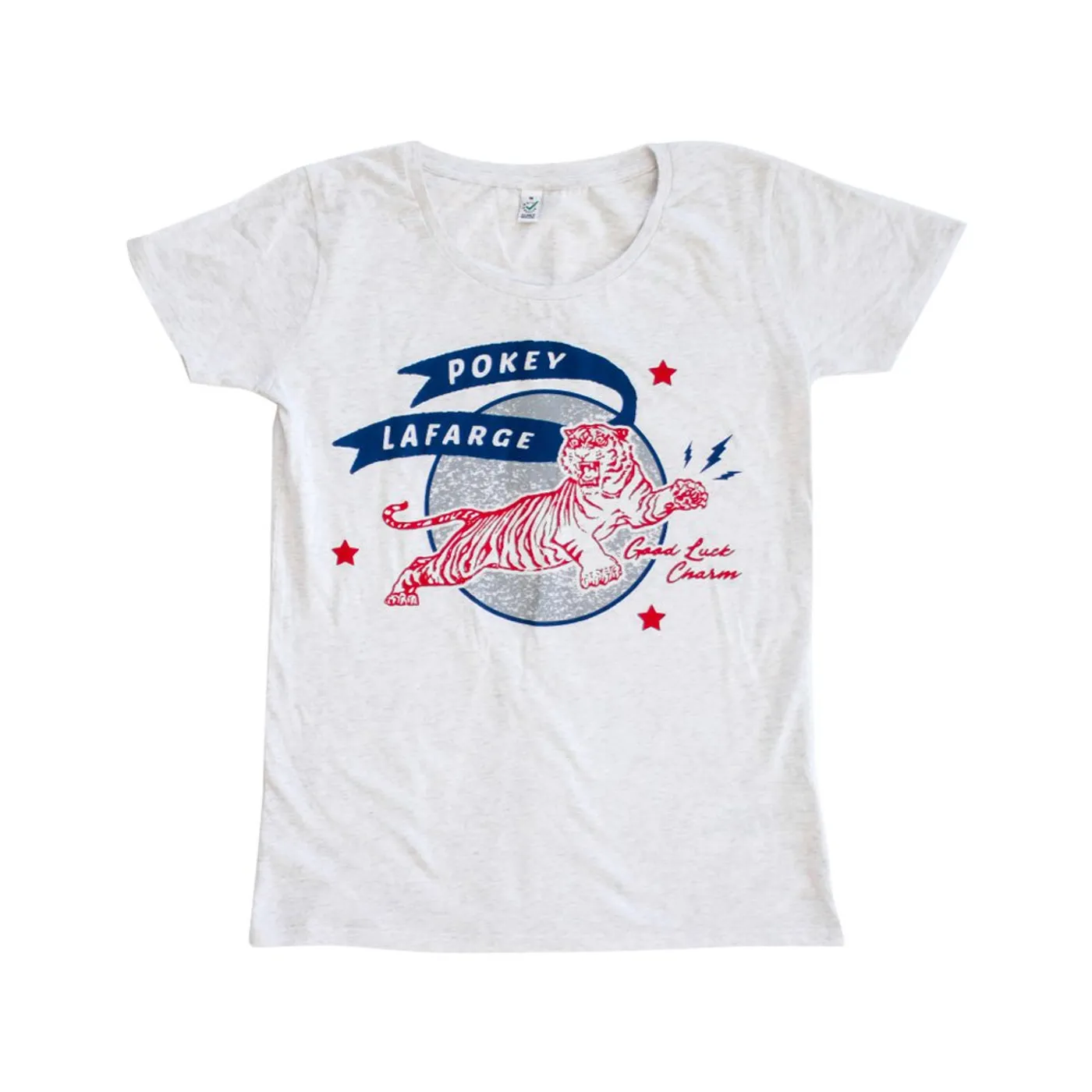 Pokey LaFarge Good Luck Charm Womens T-Shirt (Athletic Grey)