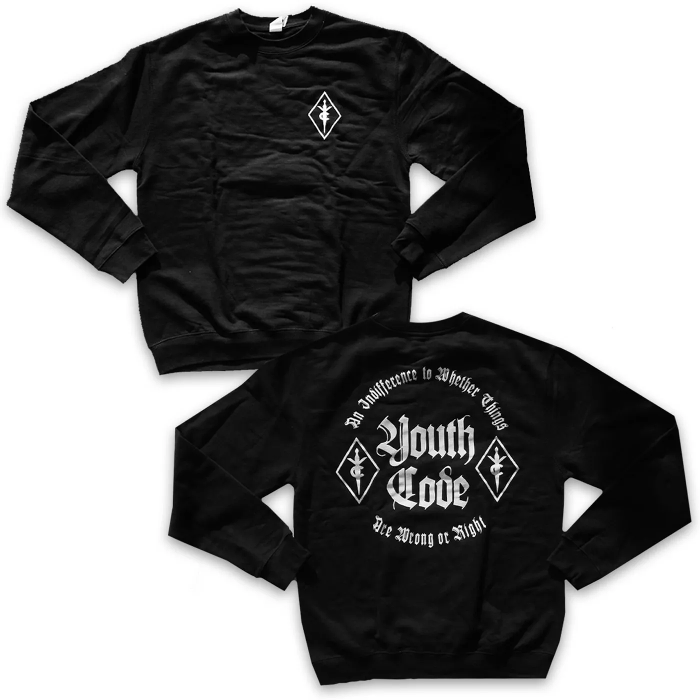 Youth Code Wrong Or Right Crew Neck (Black)