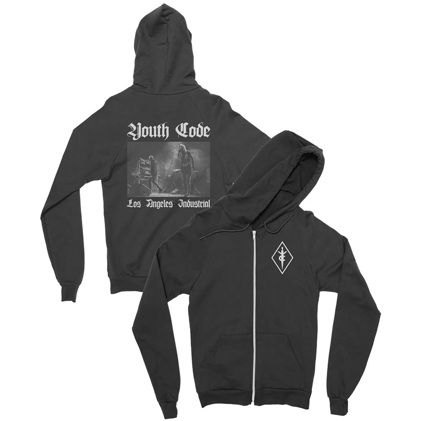 Youth Code Live Photo Zip Up (Black)