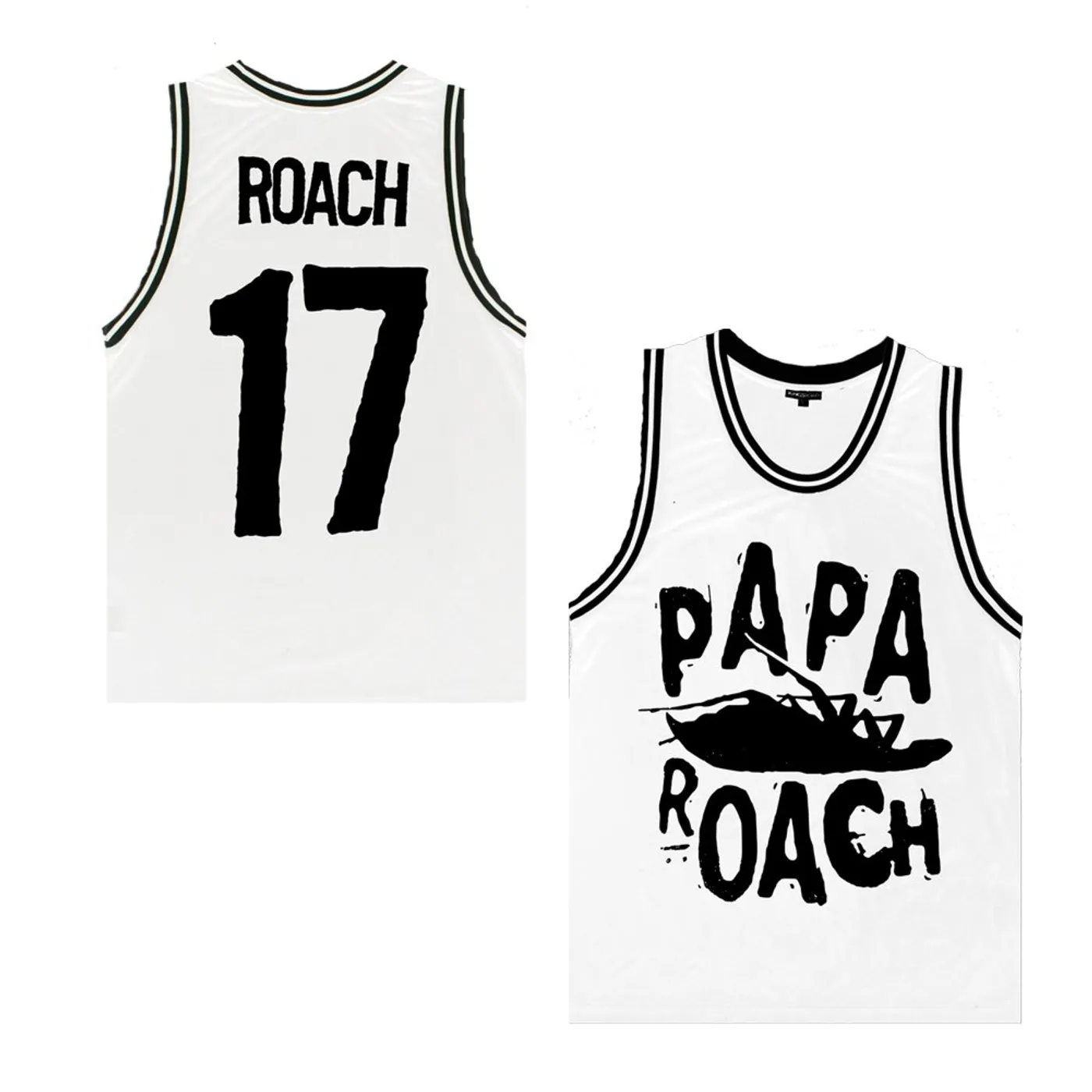 Papa Roach Limited Edition Classic Logo Basketball Jersey (Wh