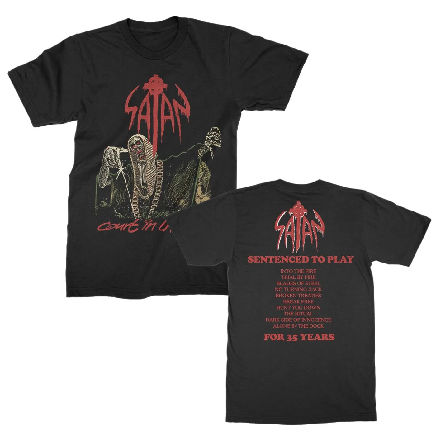Satan Court In The Act Tee (Black)