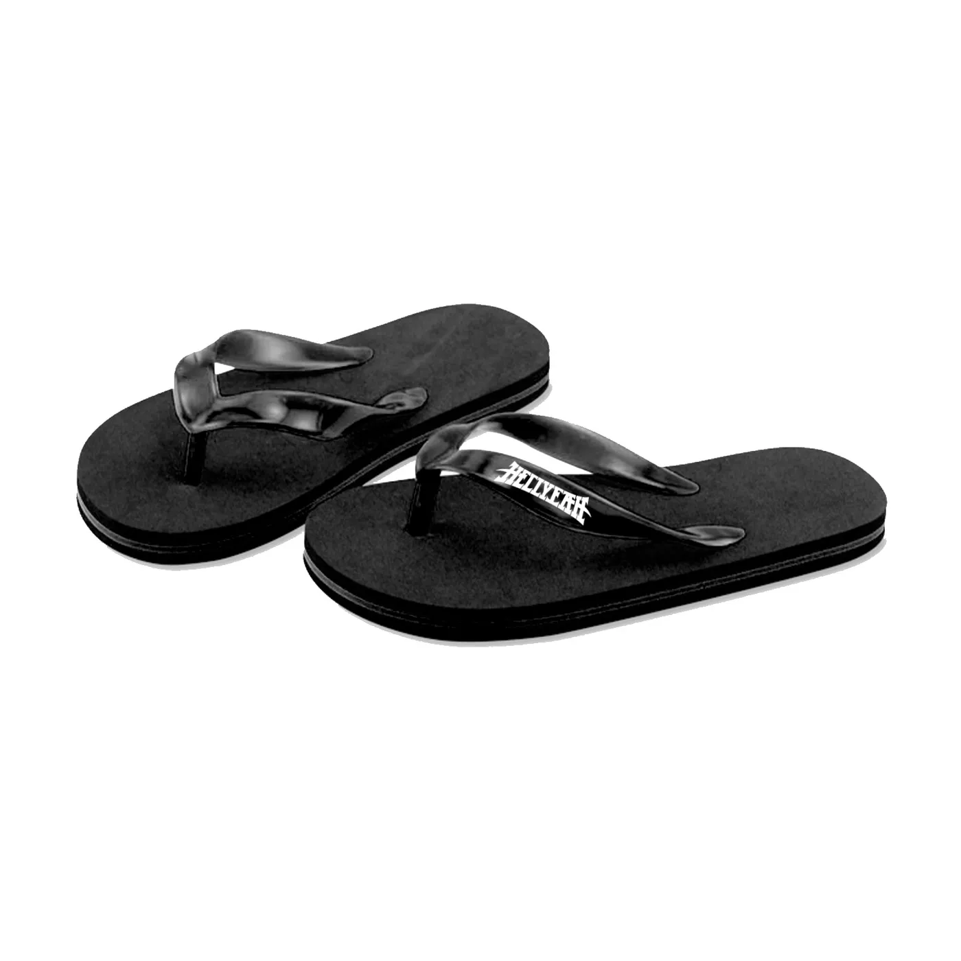 HELLYEAH Logo Flip Flops (Black)